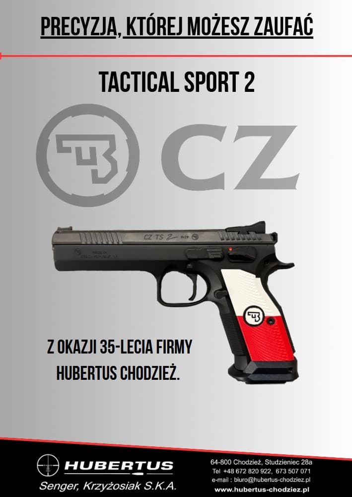 Pistolet samopowtarzalny CZ TS 2 z okazji 35 -lecia Firmy  Hubertus Chodzież PREORDER!!!