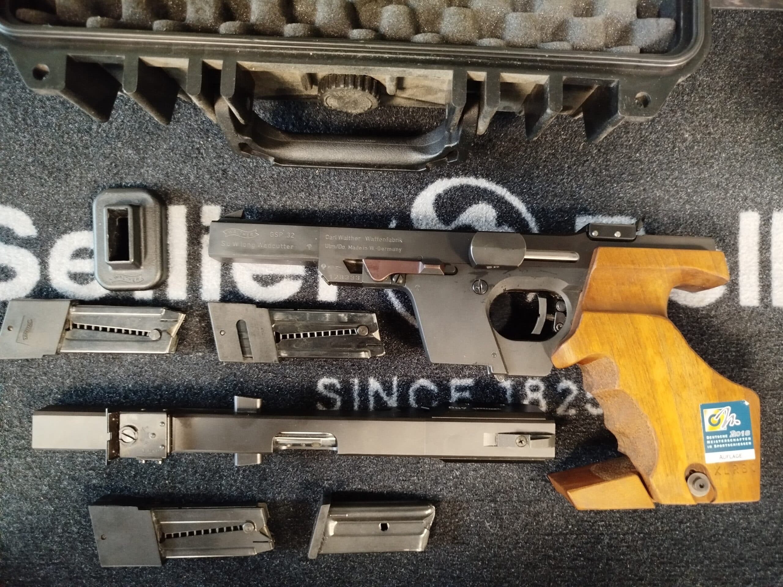 WALTHER GSP .32 S&W long WC + 22 LR
