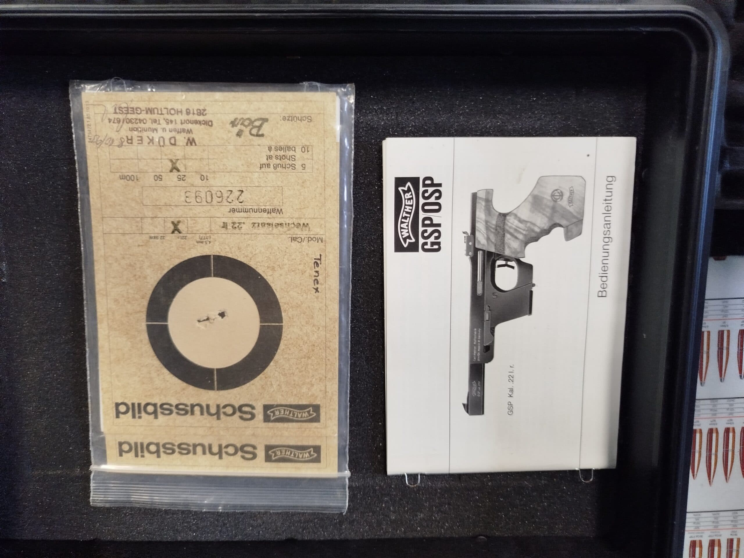 WALTHER GSP .32 S&W long WC + 22 LR