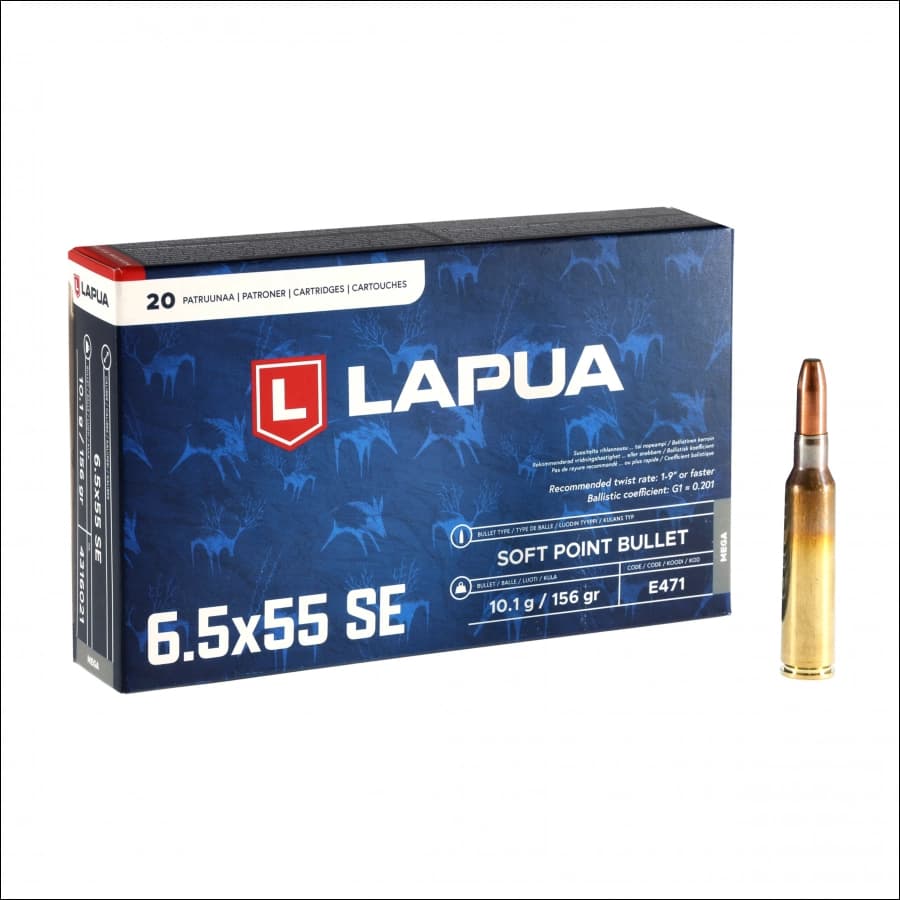Amunicja LAPUA kal. 6,5x55 SE MEGA SP 10,1 g/156 gr