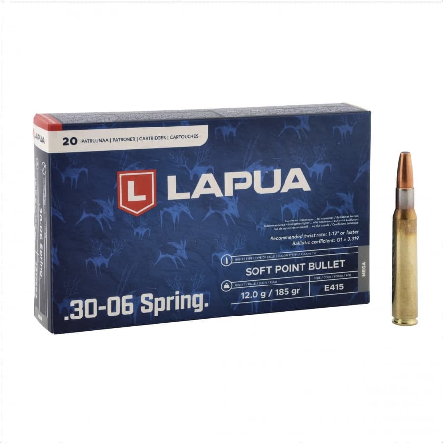 LAPUA .30-06 MEGA 12g/185gr SOFT POINT BULLET