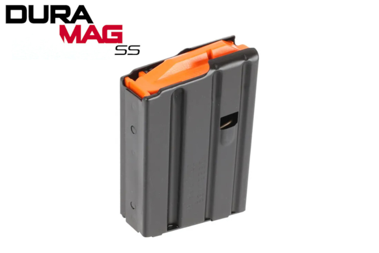 10 MAGAZYNEK STALOWY DURAMAG AR15 223REM/5.56NATO 10 NABOJOWY BLACK - obrazek 1