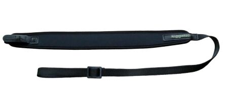 large_021100008_Gewehrgurt_schwarz_SV_frei_ Pasek do broni UNIVERSAL neoprenowy czarny QR Niggeloh 0211 00008 - obrazek 1